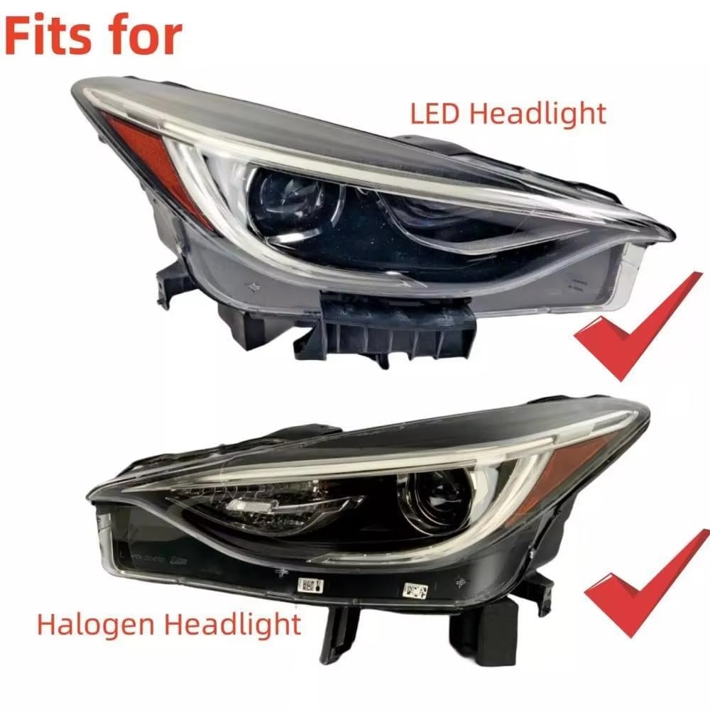 per Infiniti per QX30 Q30 2017-2019 B010391-B B010390-B Luce di Marcia Diurna DRL Bianca Scheda indicatore di direzione (indicatore di direzione Sinistro)