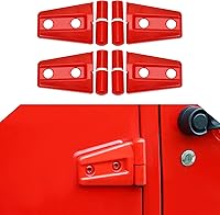 Vista 30 de 4 cubiertas protectoras de bisagra de puerta para Jeep Wrangler JK 2007-2018 de 2 puertas (negro)