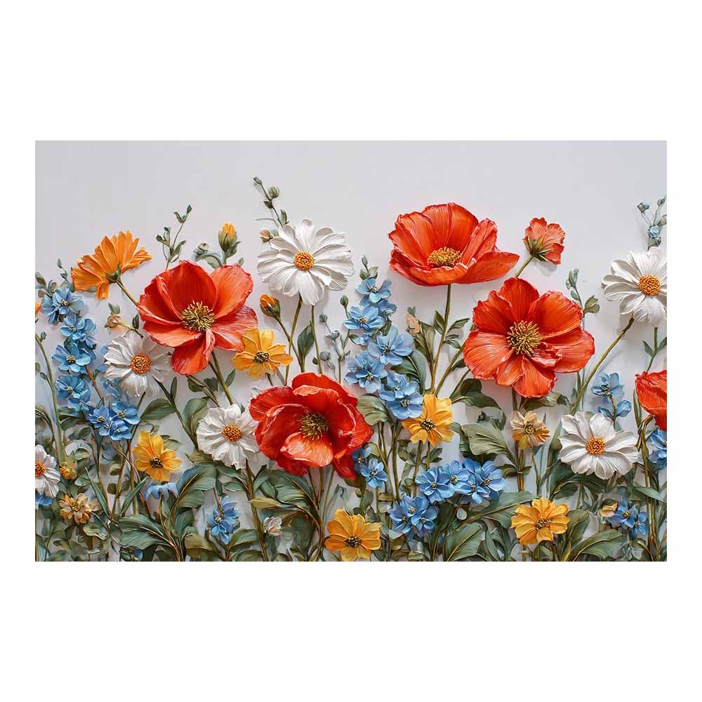 ZAMAEIU Nature Wall Art Dense-branched blooms decorative home accessories, paintings wall art,For living room, bedroom, Apartment Corridor Office etc.(multicolored)-80x120cm Unframed