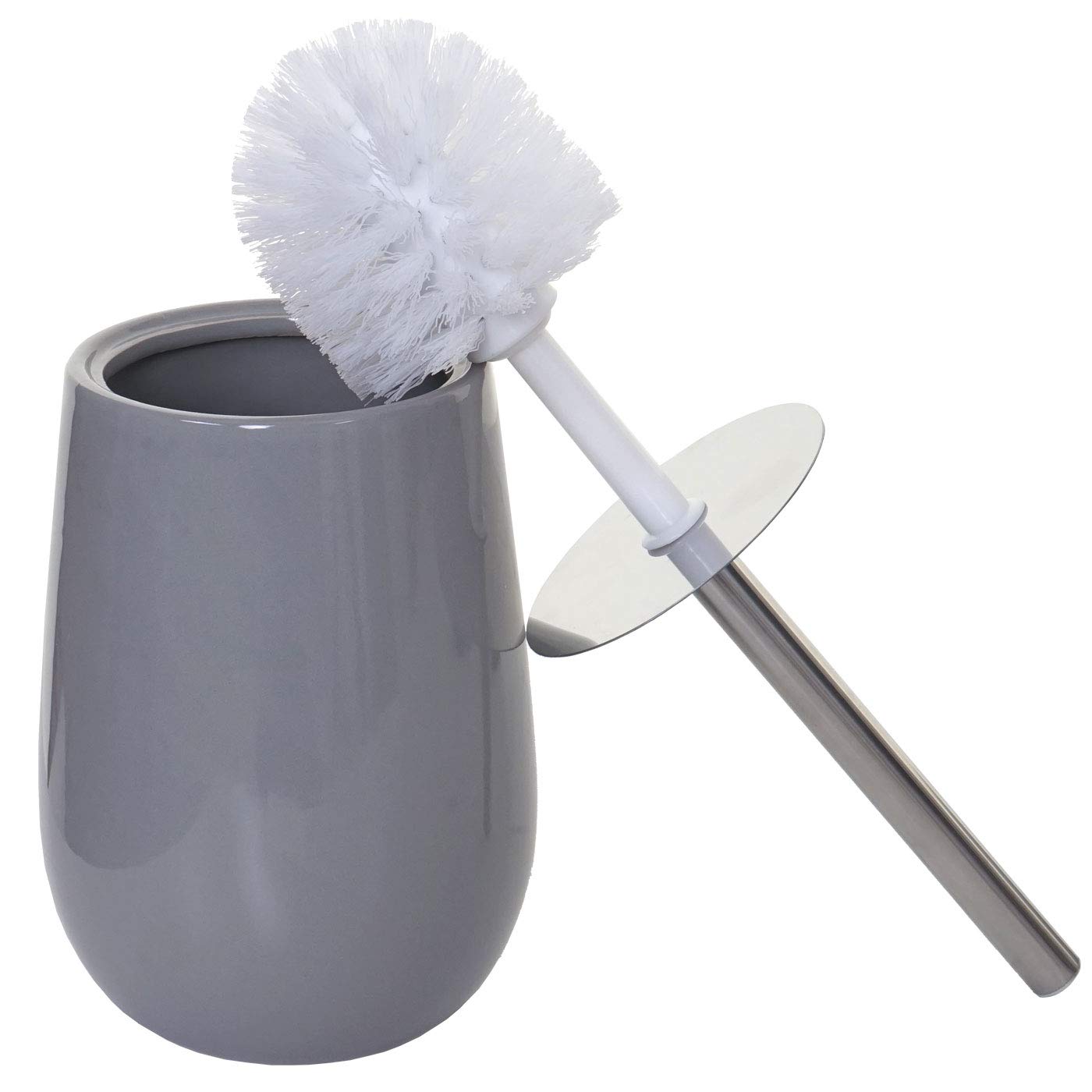 HWC-C72AM - Juego de accesorios de baño (5 piezas, cerámica), color gris