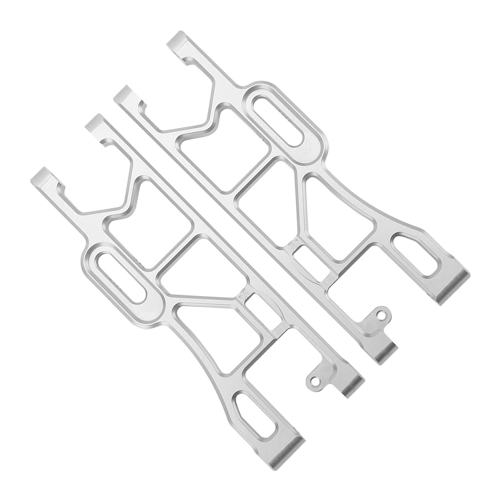 RC tylne dolne ramię zawieszenia stop aluminium o wysokiej wytrzymałości trwała część do modernizacji dla Corally Kronos 6S 1/8 RC samochód srebrny 2 szt. 155x51mm
