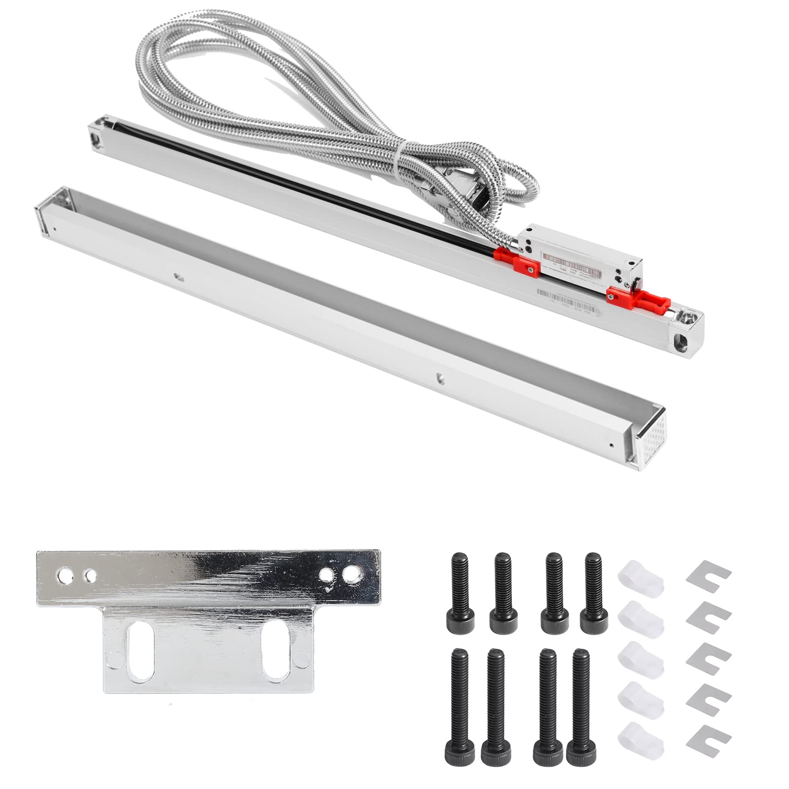Photo 1 of Digital Readout and Linear Scale 120mm with Accuracy 0.005 mm Optical Length Precision High Precision Full Sealed Linear Scale Aluminum Body for Mill Milling Lathe Machine with Accessories K5-5um-120mm-TTL