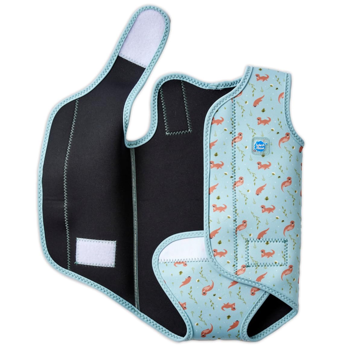 Splash About Wrap One Piece Swimsuit, Playful Otters, 6-18 Miesięcy Unisex Baby