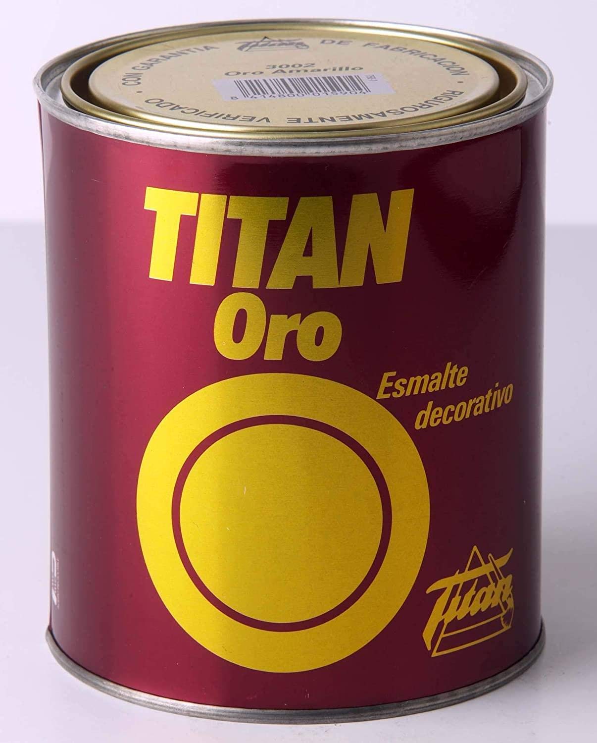 Titan Esmalte Decorativo, Brillante Oro Amarillo, 125 ml