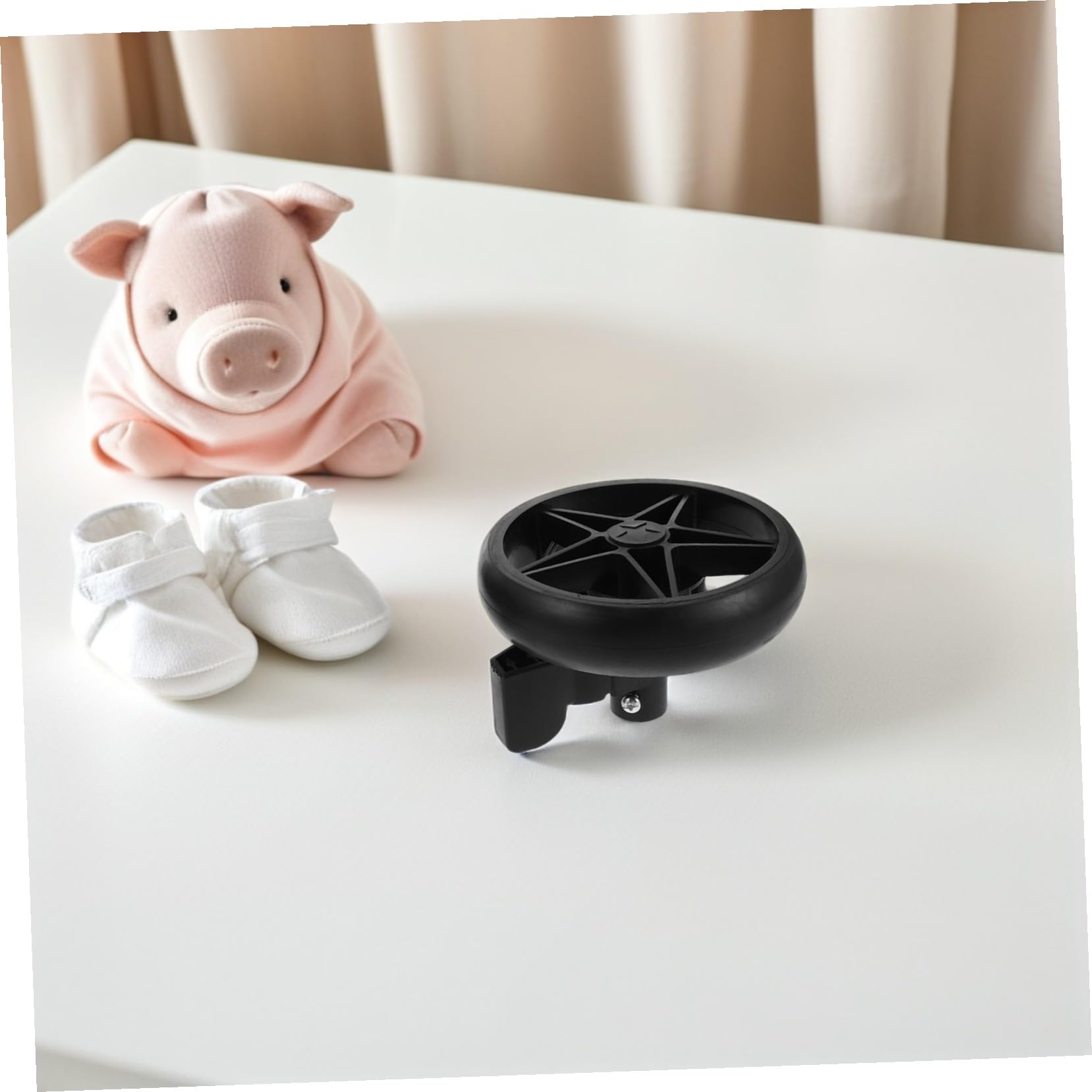 SUPVOX 2pièces Roulettes de Rechange Pivotantes Silencieuses pour Poussette avec Frein Accessoires pour Trotteurs et Poussettes sans Outil Nécessaire