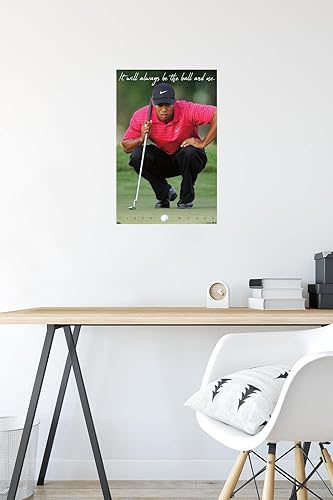 Miniatura 4 de Trends International Tiger Woods - Póster de pared The Ball & Me, 14.725 x 22.375 pulgadas, versión premium sin marco