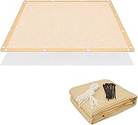 Vista 11 de FAIR WIND - Tela de Sombra 90% de Protección Solar, Pantalla de Privacidad, Cobertura para Patio, Toldo con Ojales, Red de Sombra para Jardín, Gris