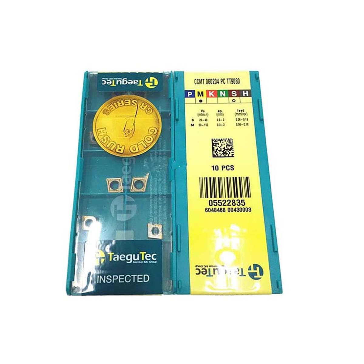 TaeguTec 100% Original CCMT CCMT06 CCMT0602 CCMT060204 PC CCMT060204-PC TT9080 Dreheinsatz