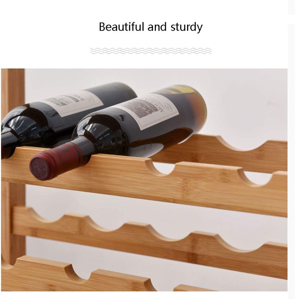 Wine Racks European Solid Wood Wine Rack Wine Racks Free Standing Floor Wine Display Rack Wine Cabinet Cup Holder Bottle Wine Rack Wine Rack Stand Wine Racks (Color : A Size : 67CM)