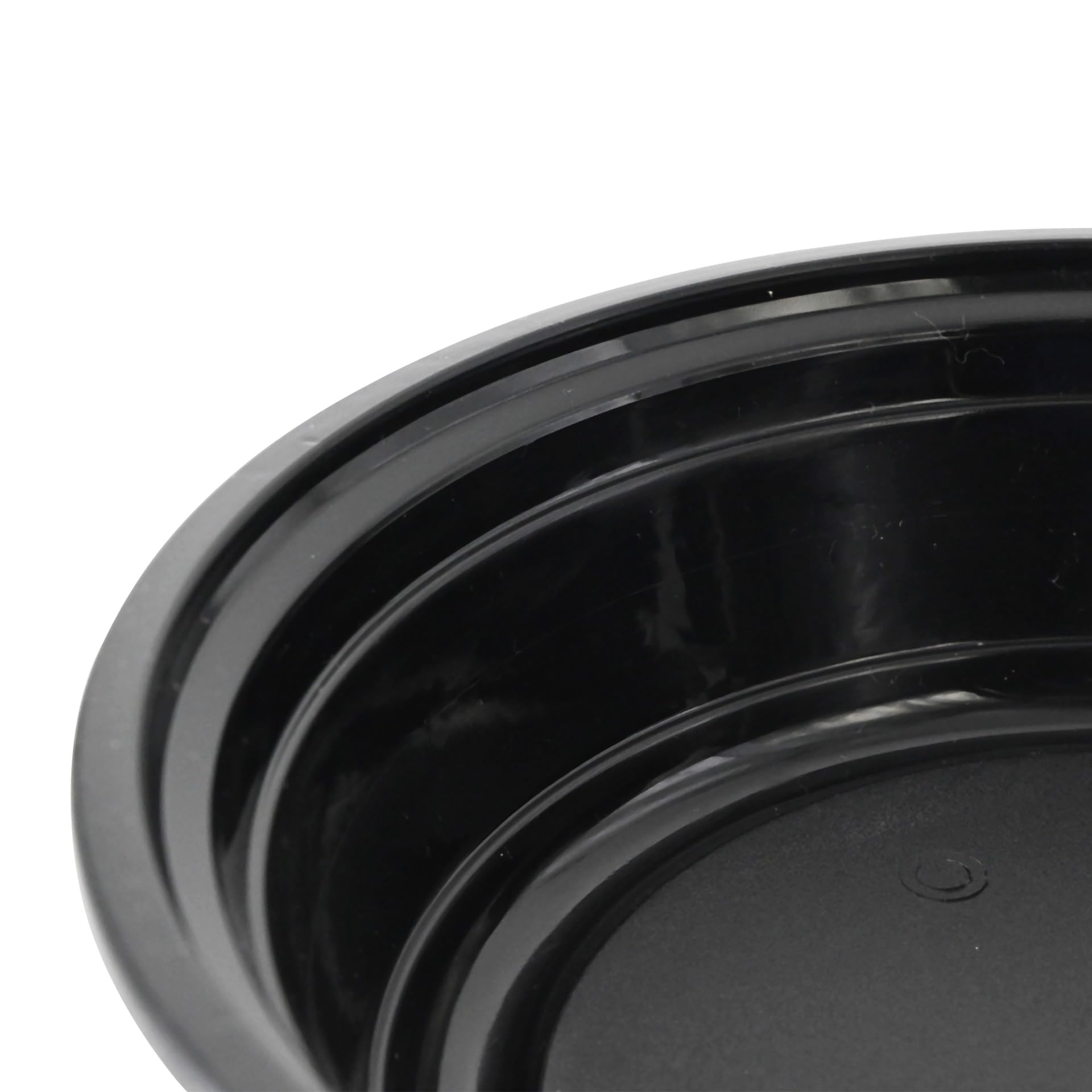 300x Mehrwegbehälter aus PP 700 ml schwarz - Lebensmittelaufbewahrung mikrowellengeeignet & recycelbar - to-go Behälter