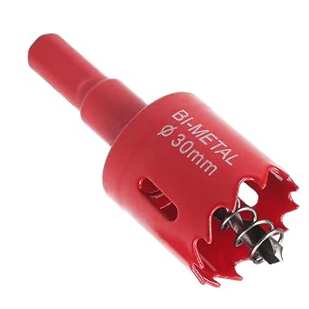 Auniwaig 30mm/1.17" Bi-Metal Hole Saw 25mm/1" Deep Bimetal Hole Cutter HSS Drill Bit for Cutting Metal Wood Plastic