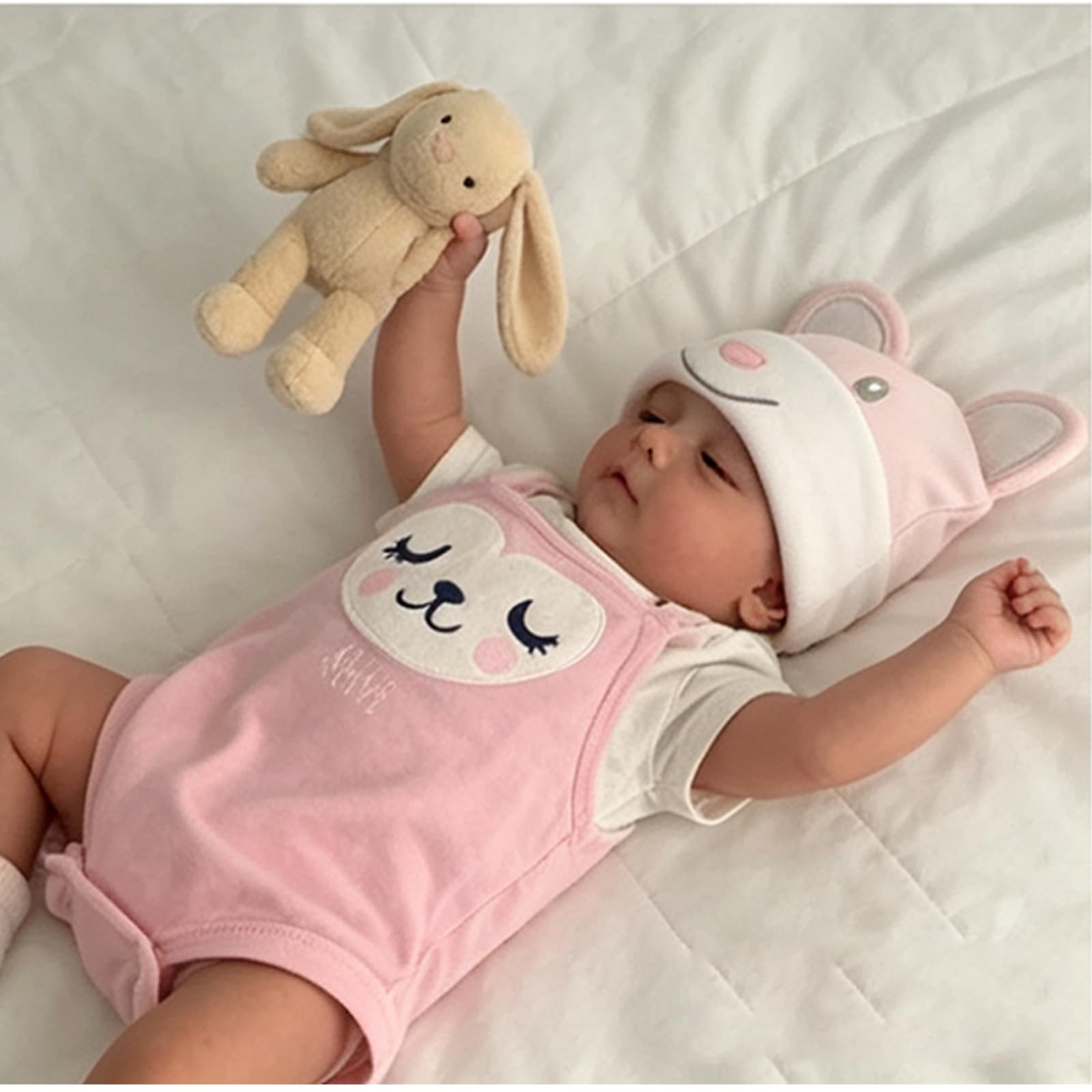 Reborn Baby Doll 50 cm realistyczna miękka winylowa lalka Reborn Baby Doll wygląda jak prawdziwe dziecko zamknięte oczy uśmiechnięta dziewczyna ręcznie nadaje się do prania lalki