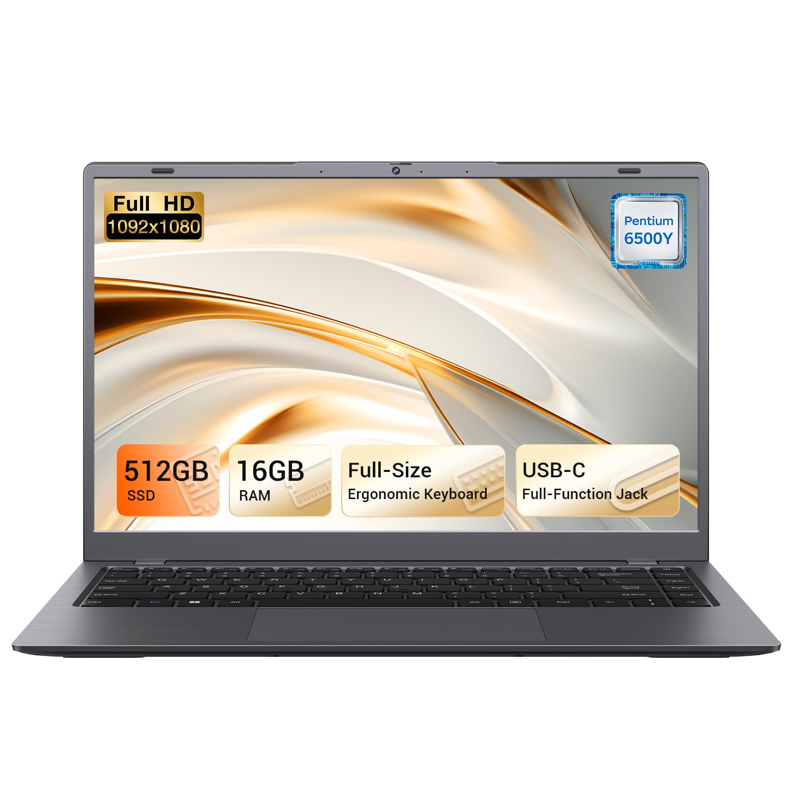 Amazon.co.jp: HYYUO ノートパソコン 14インチ、16GB RAM 512GB SSD