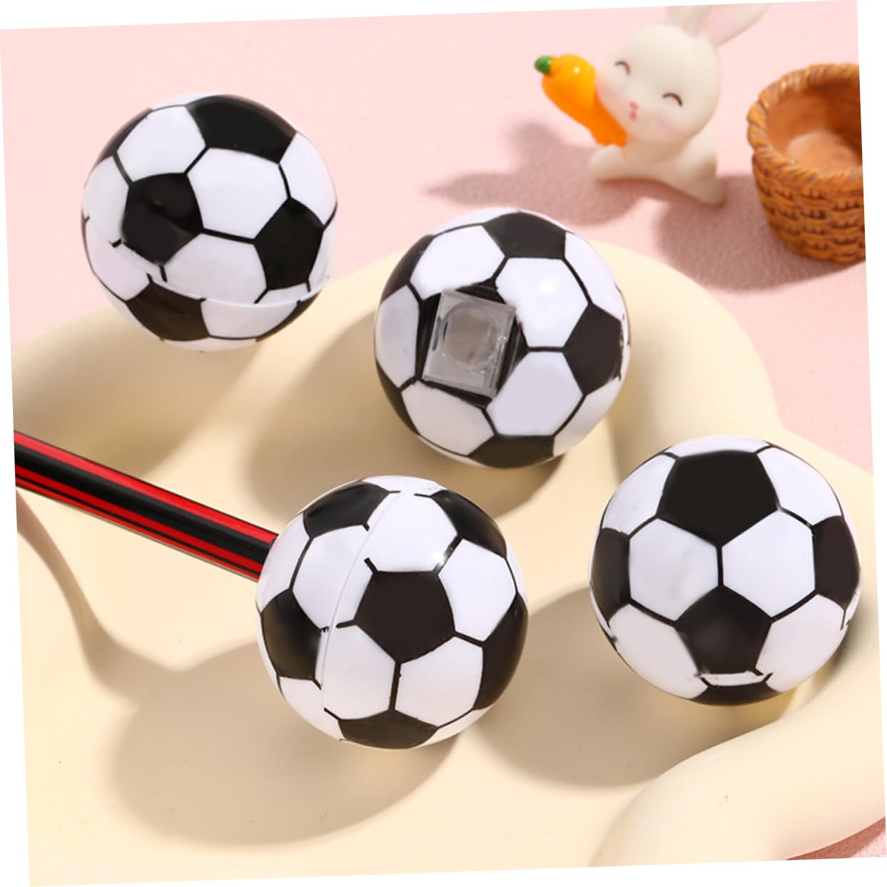 Uonlytech 4 Sätze Fußball Bleistiftspitzer Handheld Für Zeitsparende Bleistiftanspitzer Mit Hochwertigem Cutter Für Schule Und Büro 20 Stück * 4