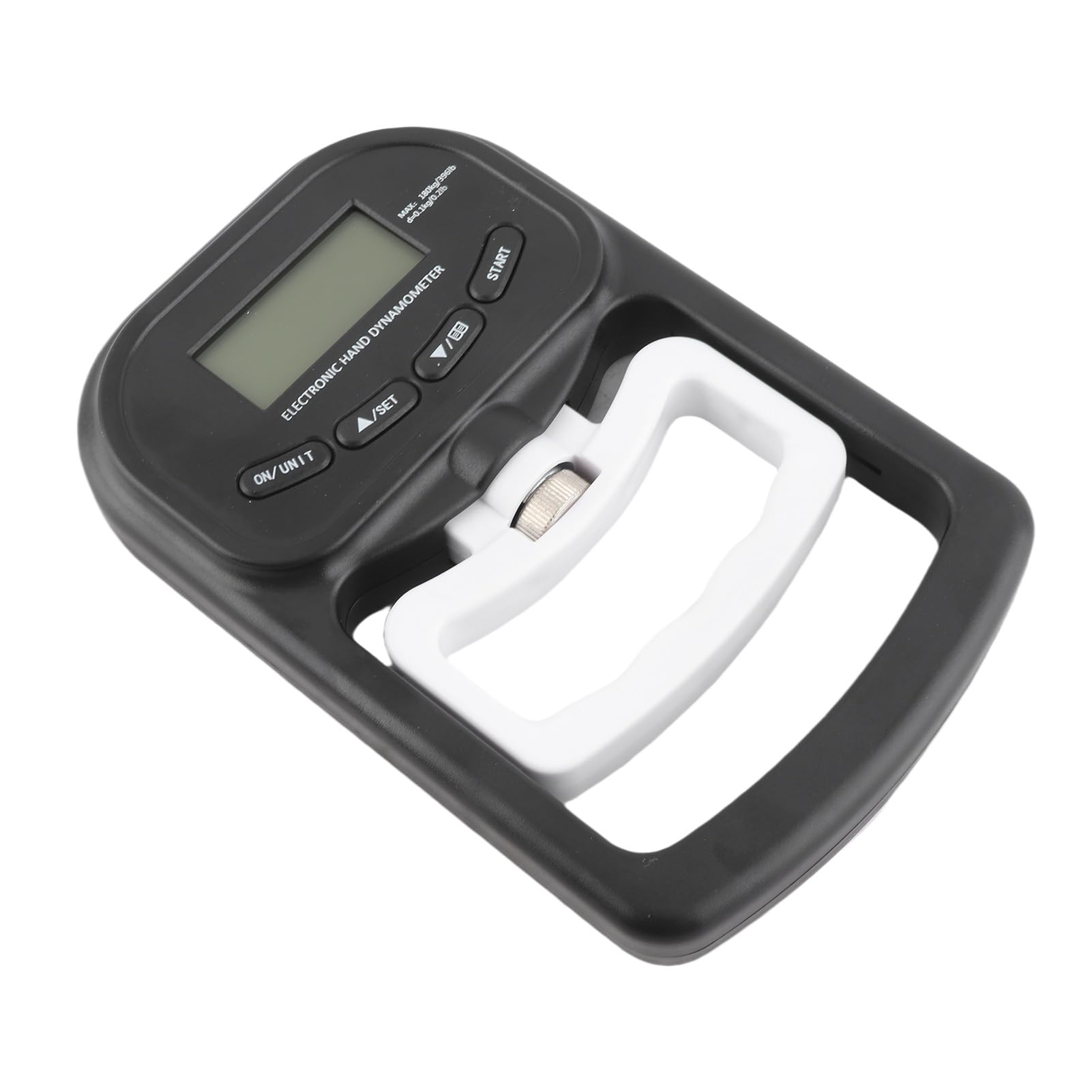 Fabater Tester di Forza di Presa, Dinamometro Manuale Digitale da 396 Libbre 180 Kg, Tester di Forza di Presa Ergonomica con Manopola Regolabile e Display LCD per Palestra di Allenamento Sportivo e
