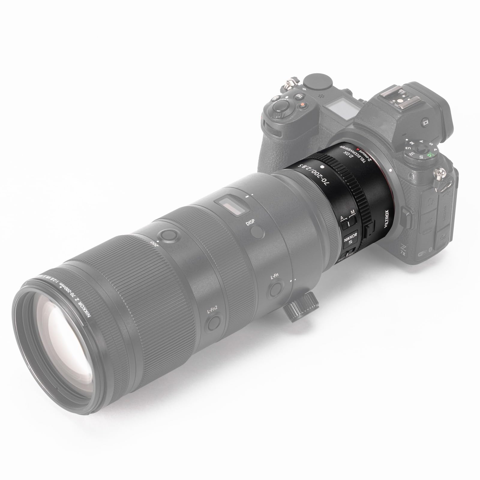 VILTROX TC-2.0X Telekonverter für Nikon Z-Mount, 2.0X Autofokus-Telekonverterobjektiv für NIKKOR Z 70-200mm f/2.8VR S, 400mm f/4.5 VR S, 100-400mm f/4.5-5.6 VR S