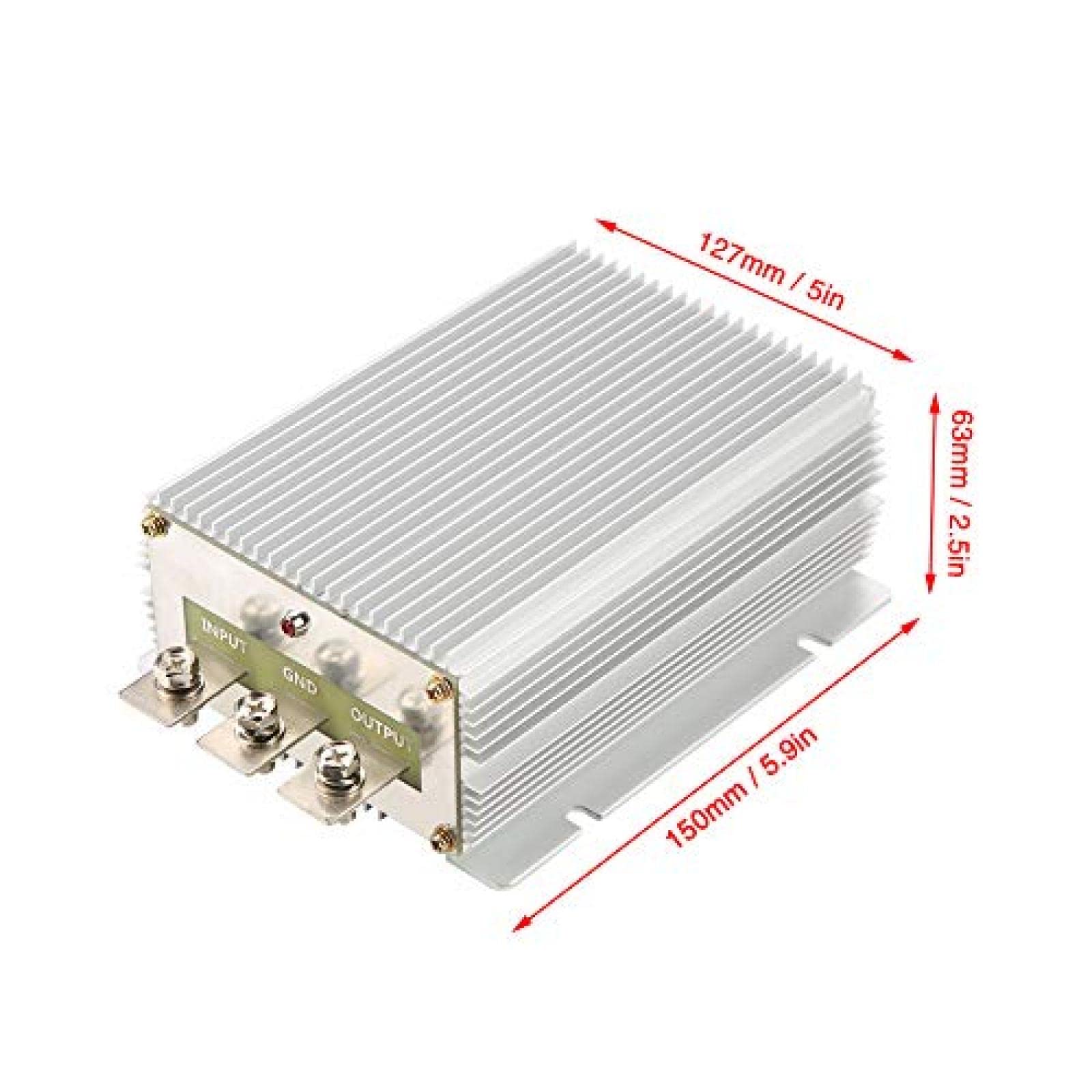 Przetwornica napięcia -24 V do 12 V 50 A Nieizolowana przetwornica prądu stałego Zasilacz obniżający o dużej mocy 600 W