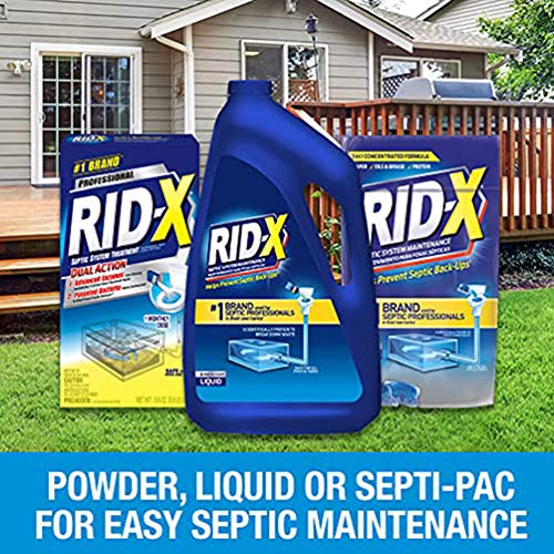 Rid-X Septic Tank Treatment Enzymes, 3 Month Supply Septi-Pacs, 3.2oz