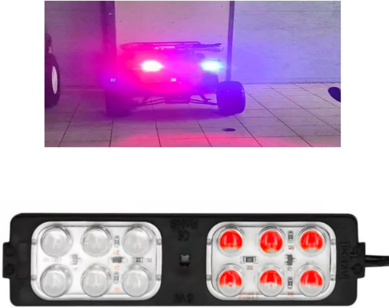Small Multi Coloure Police Light Electric, Petrol Scooty & Bike - Led