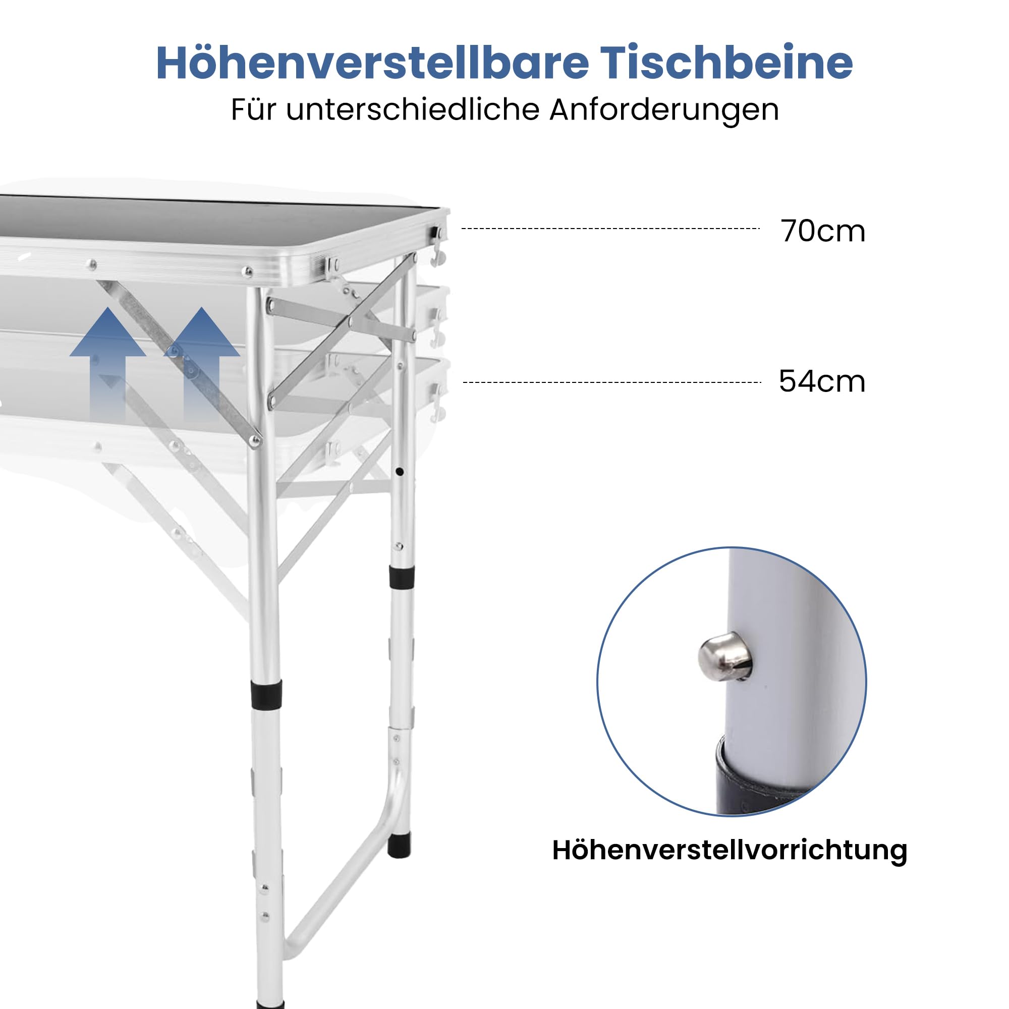 Campingküche faltbar, Leicht Campingschrank mit Aluminiumgestell und Staufach Tragetasche, Camping Küche Küchenbox Zeltschrank, Reiseküche für Outdoor Camping