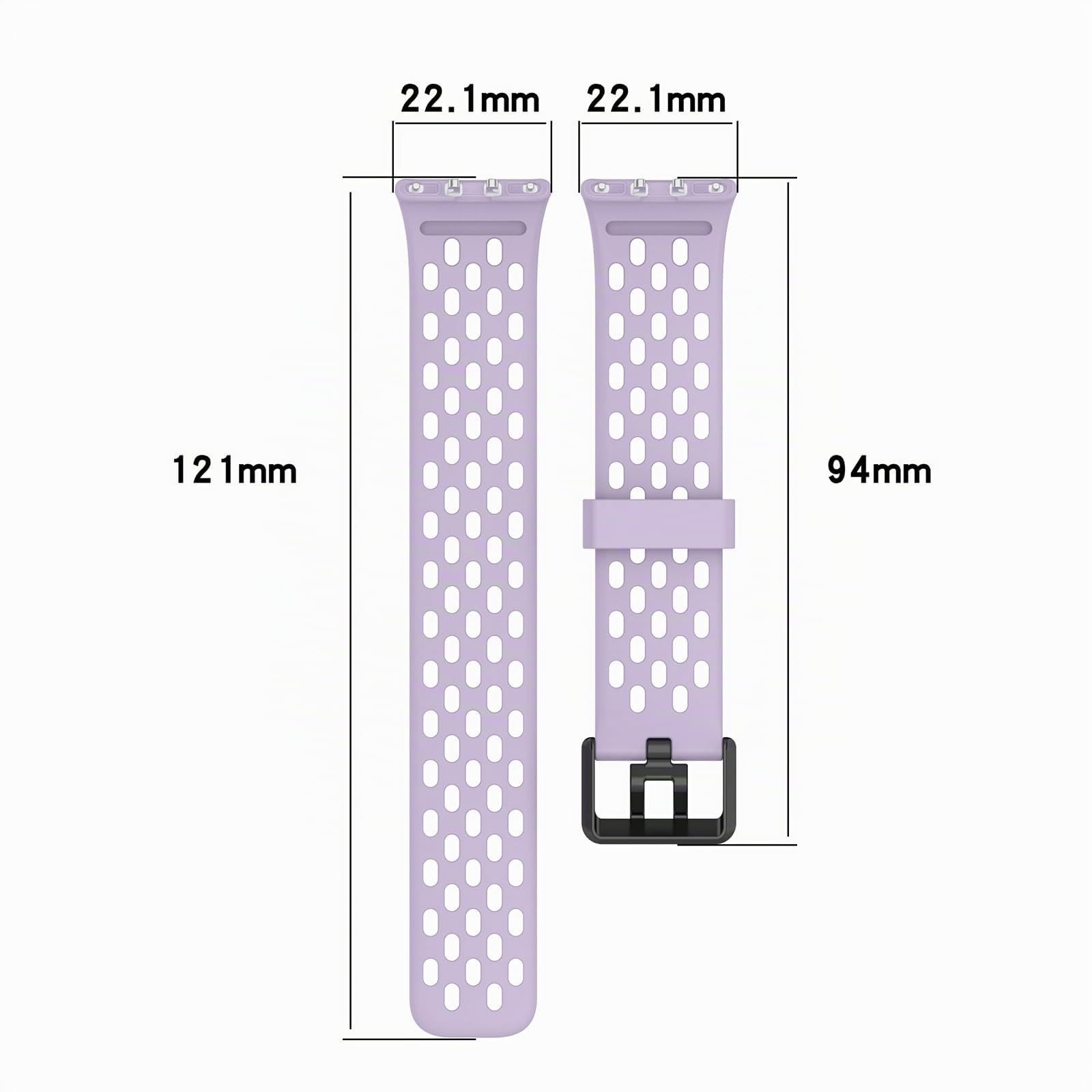 Lot de 3 bracelets de montre compatibles avec Samsung Galaxy Fit3 [2024] SM-R390 en silicone souple et respirant, bracelets de sport de remplacement, sangles à dégagement rapide