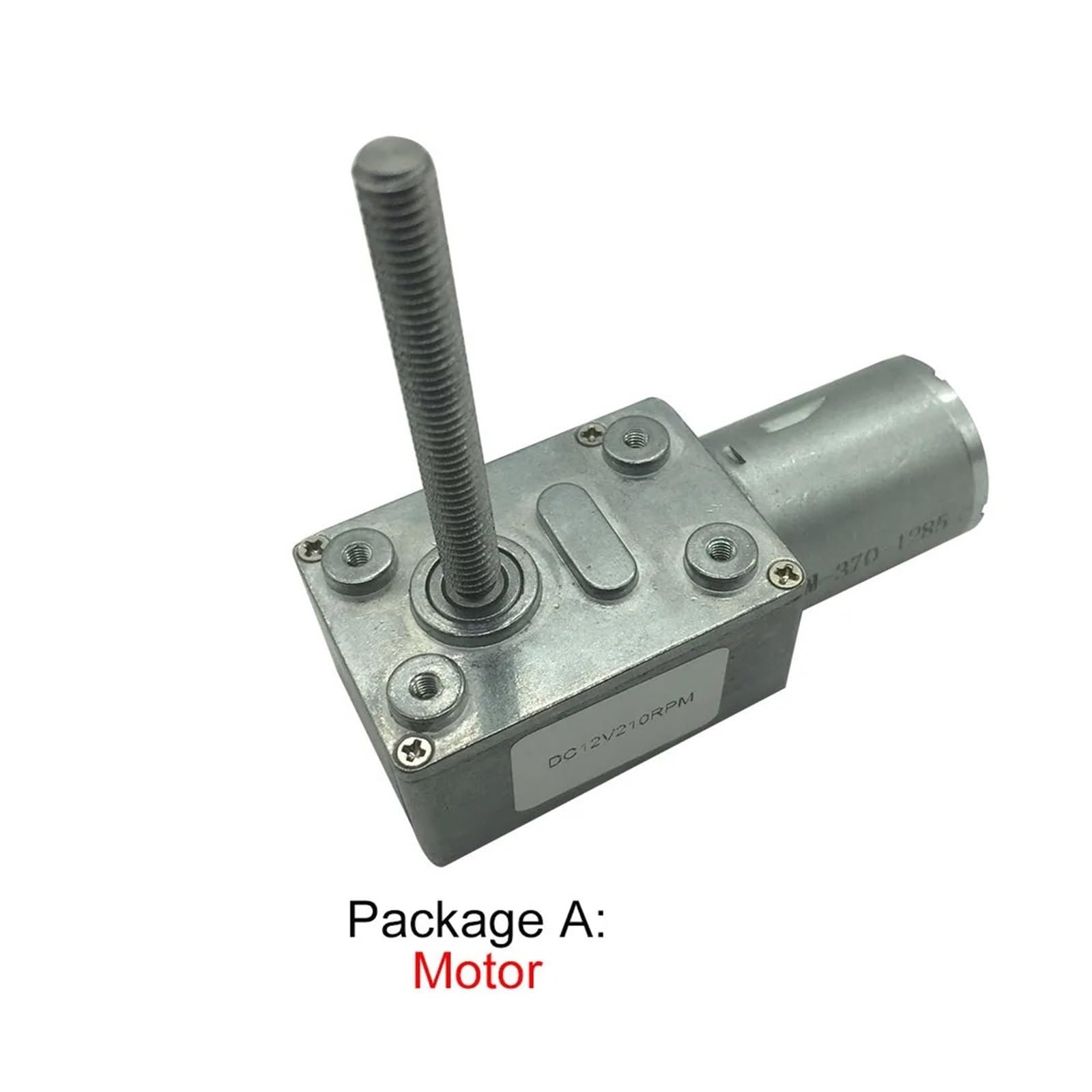 Reductor de Engranaje helicoidal 4632-370 de 12 V CC con Eje de Tornillo M6 de 50 mm, Paquete de Tornillo sin Fin K, 24 V, 40 RPM