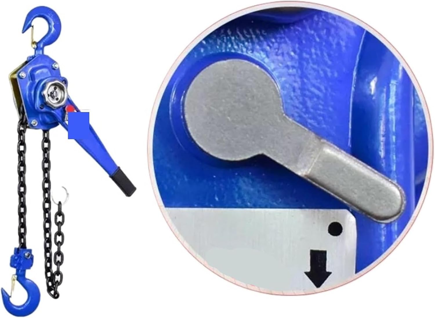 Hand Crank Winch, Hand Winch Lever Hoist 0.75t Lifting Chain Tensioner,Boat Trailer Winches