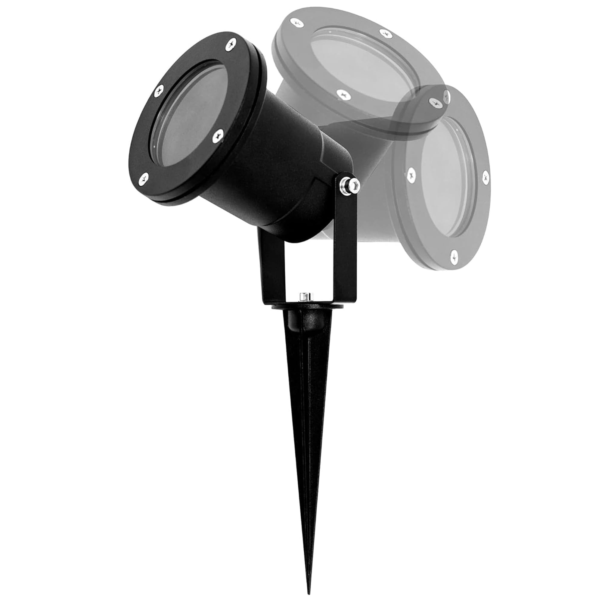 EDO Garten Spike Light HORTUS IP65 Black GU10 230V Spotlight with Driving Spike, Aluminum Garden Uplight, Pathway Lighting, Outdoor Lighting Fixture for Patio, Yard, Tree, No Bulbs, Cable 25cm