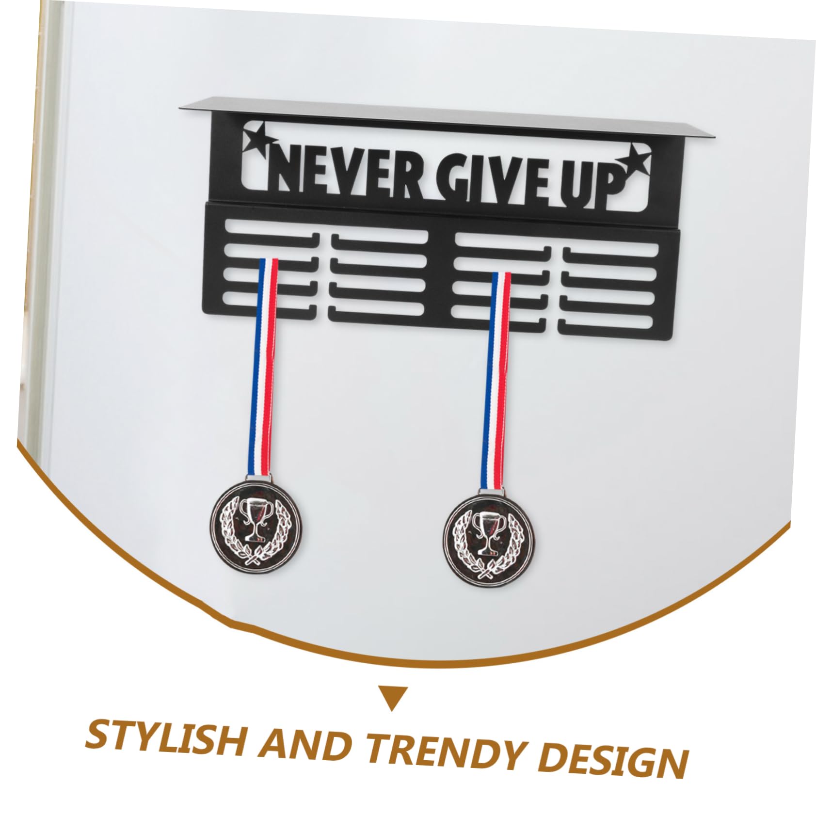 GANAZONO Estante De Exhibición De Medallas Para Pared Colgador De Medallas Deportivas Soporte Decorativo Para Logros Diseño Innovador y Versátil Para Hogar Fácil Instalación y Estilo
