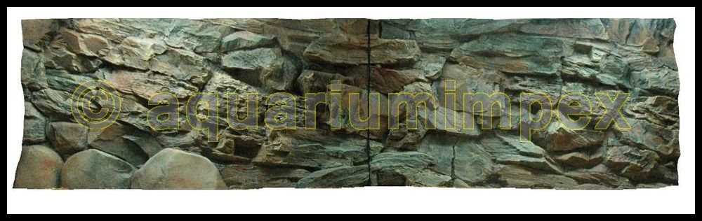 3D Aquarienrückwand 200x60 Rock