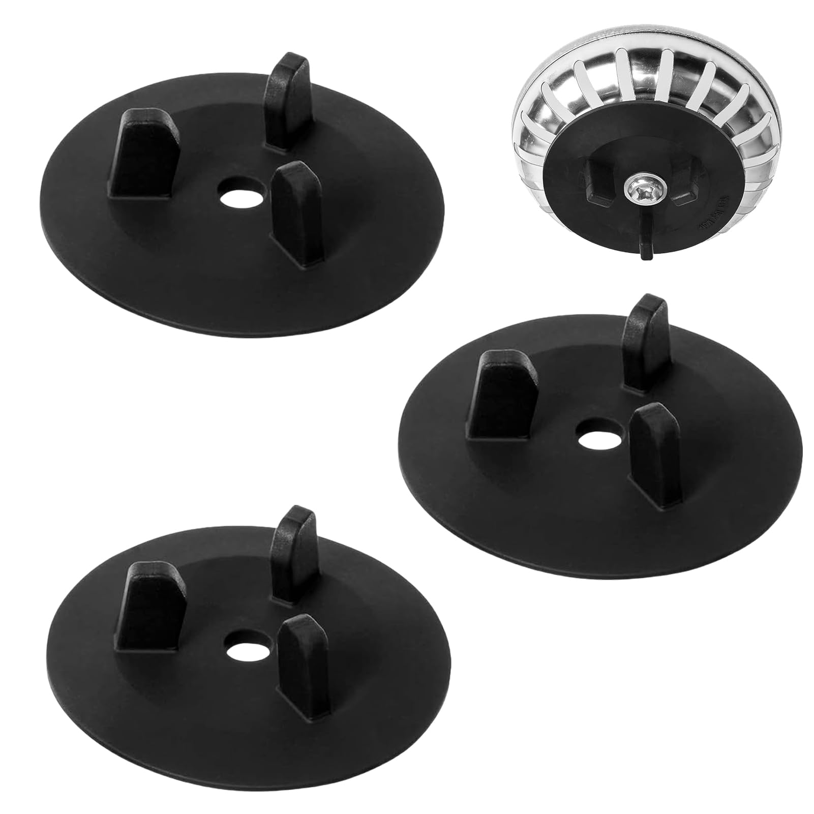 Joints de Rechange pour Siphon Atlant et Domsjö 55mm - 3 Pièces Noir