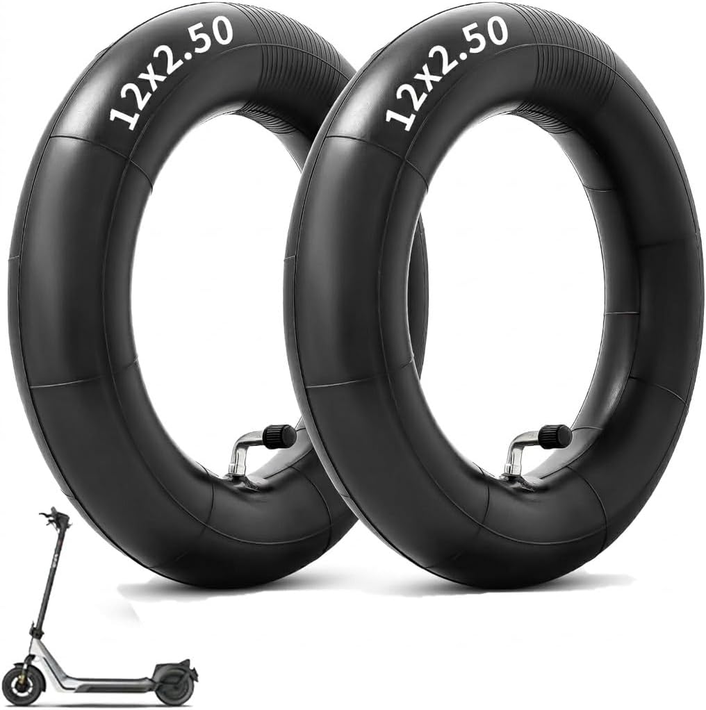 2 Pack 12.5x2.50 Inner Tube, 12/12.5x3.0 or 12 1/2x2.75 Inner Tube, 12 1/2x2 1/4 Heavy Duty Replacement Tubes (12.5x2.50 (2pack))