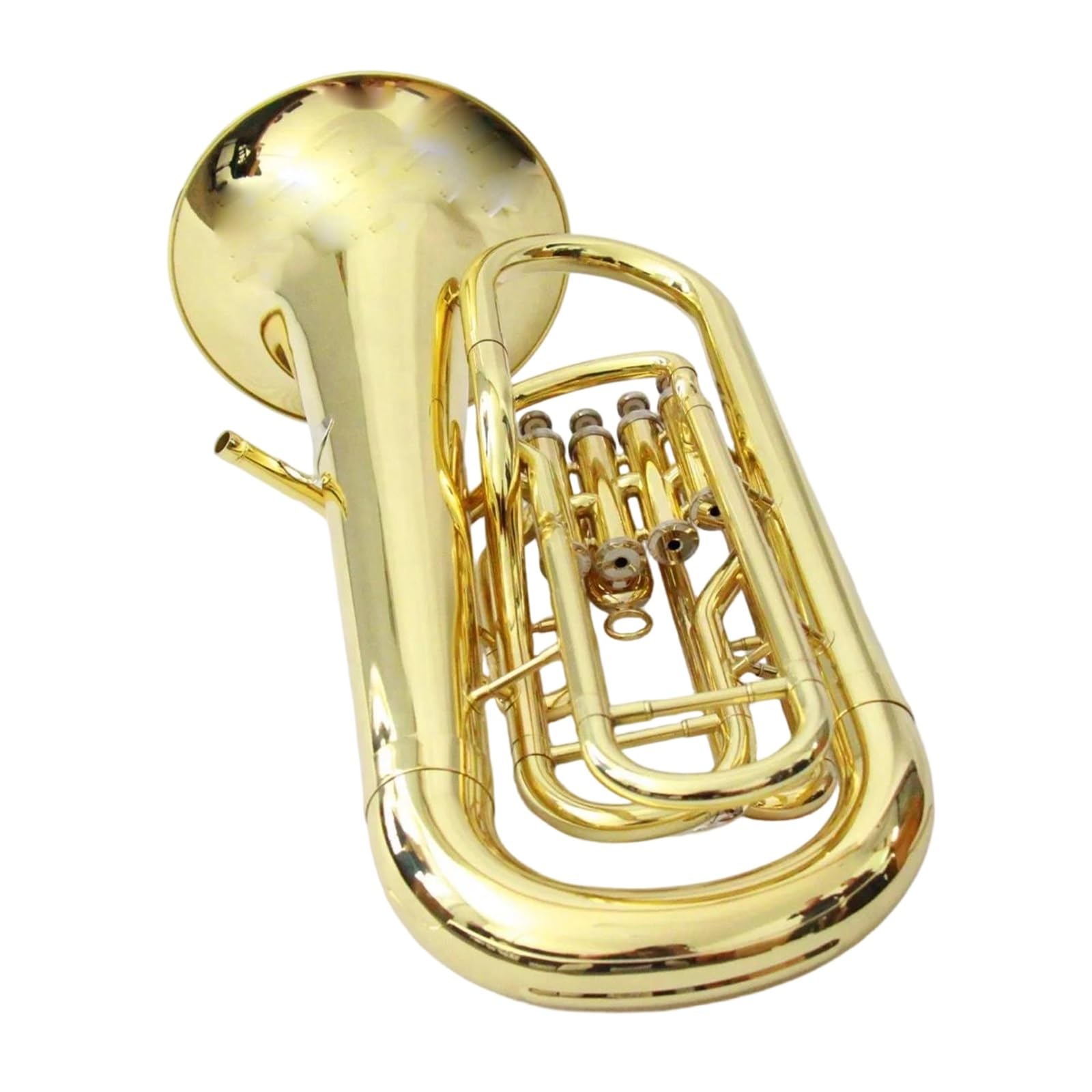 Eufonium Mosiądzu Euphonium Gold Lakierowane 4 Zawory Mosiężne Instrumenty Muzyczne Aldult Profesjonalne Wykonanie