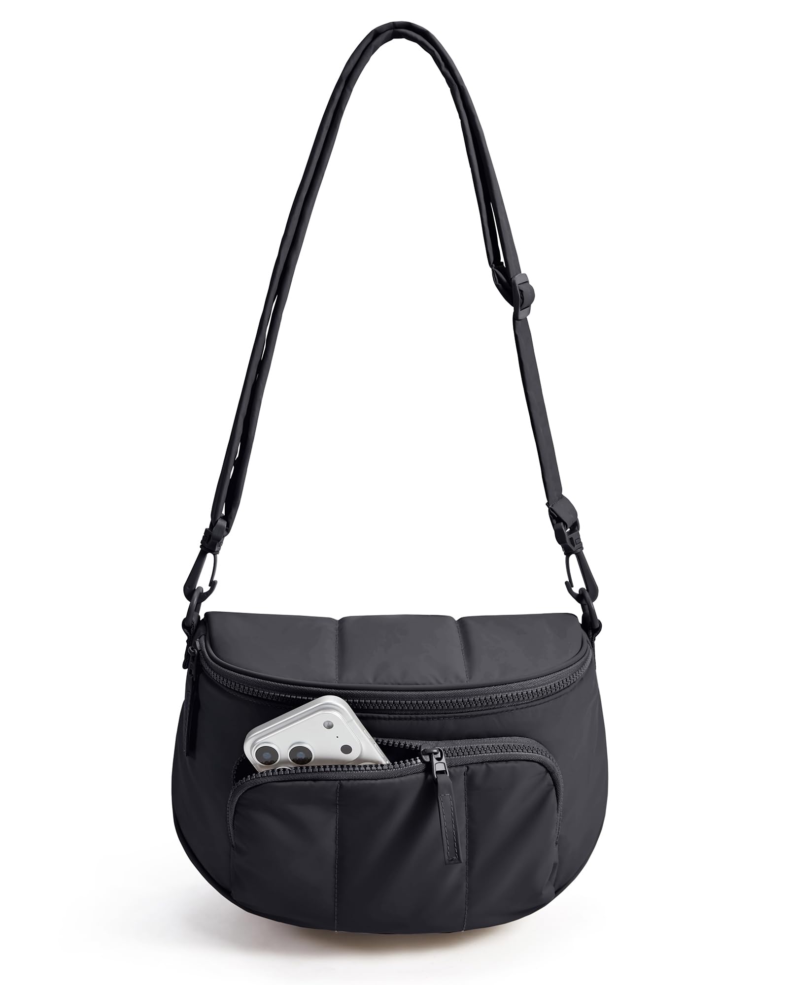 BAGSMART Bum Bags for Women Crossbody Purses for Travel Work Quilted Water-resistant Hobo Bag 4 5L Roomy Fanny