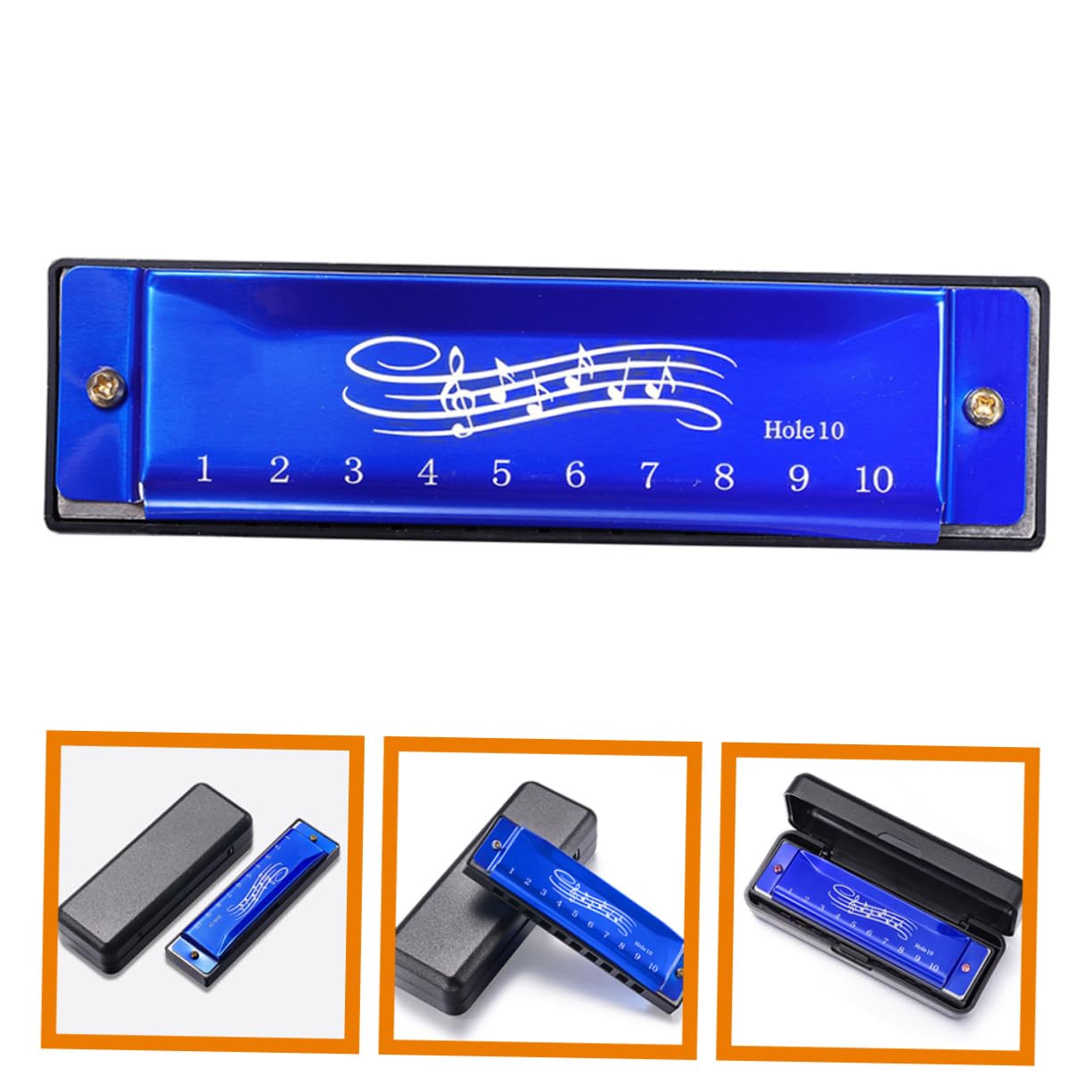 UPKOCH Kids Harmonica in C Key 10-Hole Portable Musical Instrument for Children Beginners Early Music Education Toy 4.1 Inch Mouth Organ for Kids - Image 3