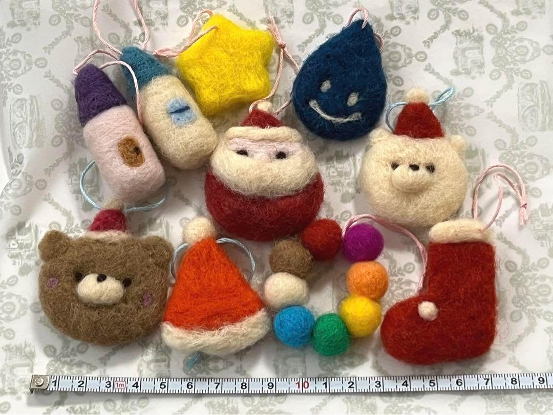羊毛フェルトクリスマスオーナメント③ クリスマスオーナメント