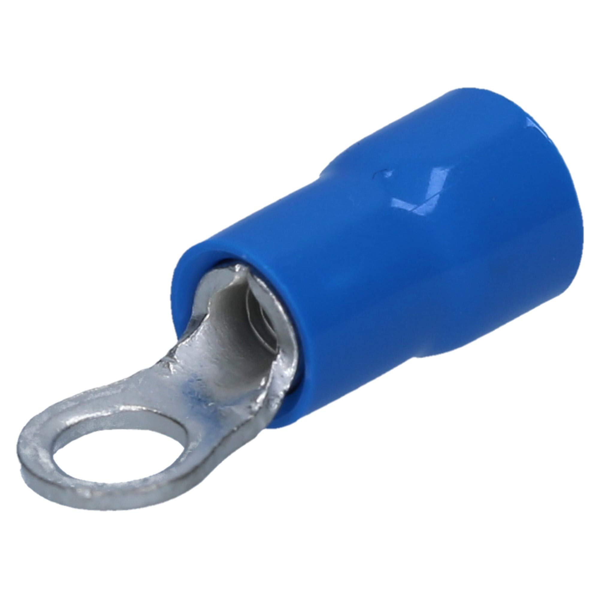 Cembre BF-M3,5 Lot de 100 Cosses à Œillet Isolées Bleu 1,5-2,5 mm² | Connecteurs à sertir en laiton étamé pour câbles électriques. Résistant de -20 à +80 °C. Qualité industrielle robuste.