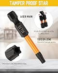 46 Ensembles de visseuses Pcs,20 Pcs Allen clé de forage Bit ensemble métrique & SAE,26 Pcs Torx Bit Set T7-T40,1/4. Assemblage de Bits de forme hexagonale, 1” & 2” Longue