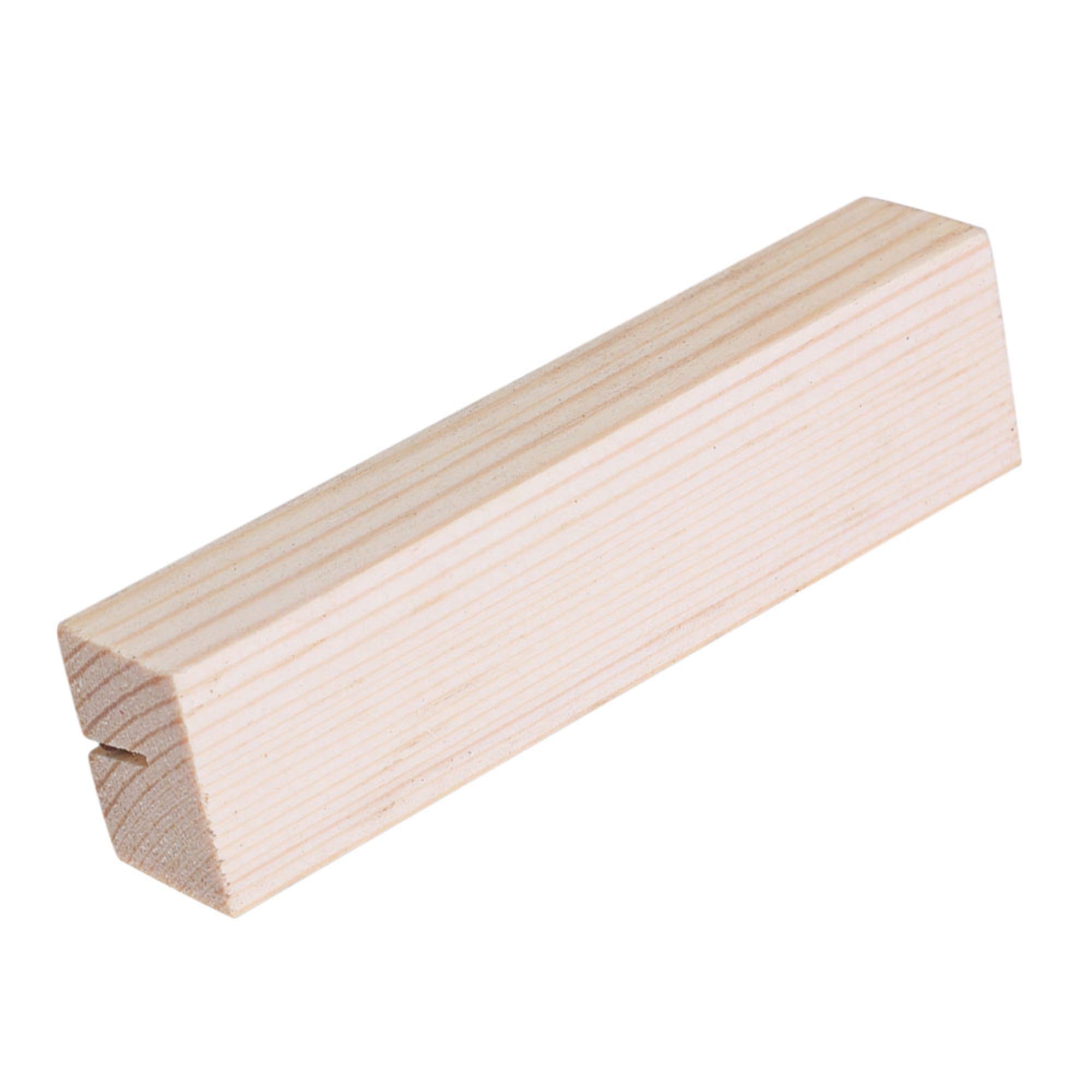 10 Portataglio In Legno Di Pino, Grezzi, 3,5x1,4 Cm, Per Numeri Tavolo, Segnaposto, Biglietti, Fai Da Te E Decorazioni - 3