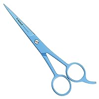 Vista 6 de Macs - Tijeras de corte de pelo, tijeras de peluquería de 5.5 pulgadas, maquinilla de afeitar de acero inoxidable de alta calidad con hoja de borde