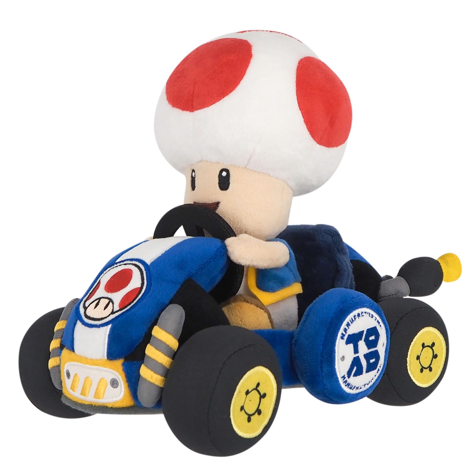Super Mario Kart World Toad Plush Sanei Boeki 8.5in Nintendo Stuffed Toy