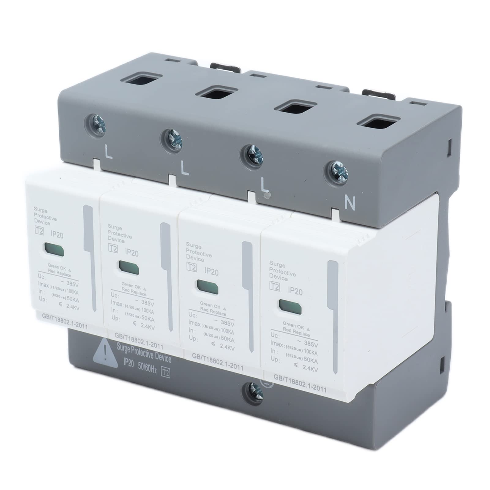 Protezione Contro le Sovratensioni Scaricatore 220V 380V Protezione Contro le Sovratensioni per la Casa Dispositivo di Protezione Contro i Tuoni per Scatola di Distribuzione