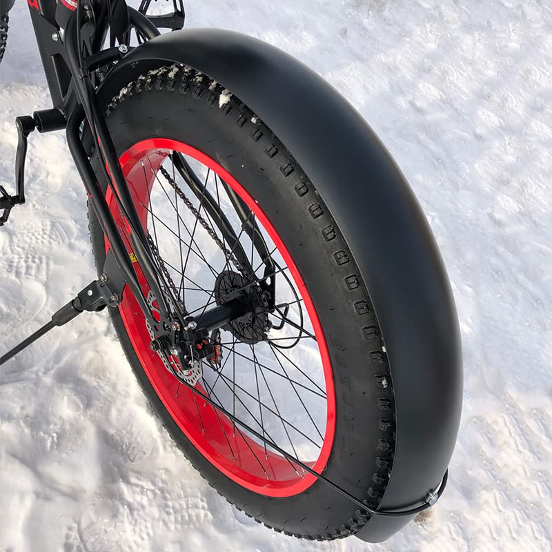 Fahrrad Schutzblech Schnee-Fahrrad-Fender 26 * 4,0-Zoll-Kotflügel volle Abdeckungsflügel for Fettes Fahrrad-Teil Eisenmaterial stark langlebig