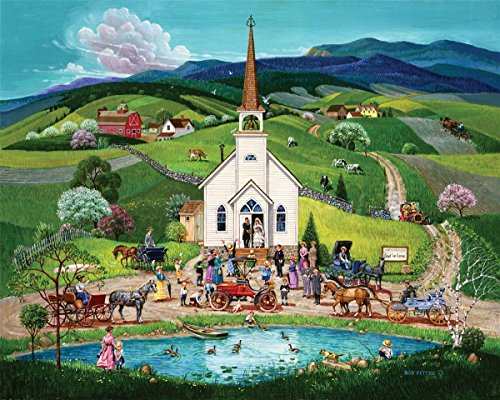 Springbok Puzzle to Remember - Alzheimer & Dementia Activity - 100 Piece Jigsaw Puzzle Spring Wedding - Made in USA