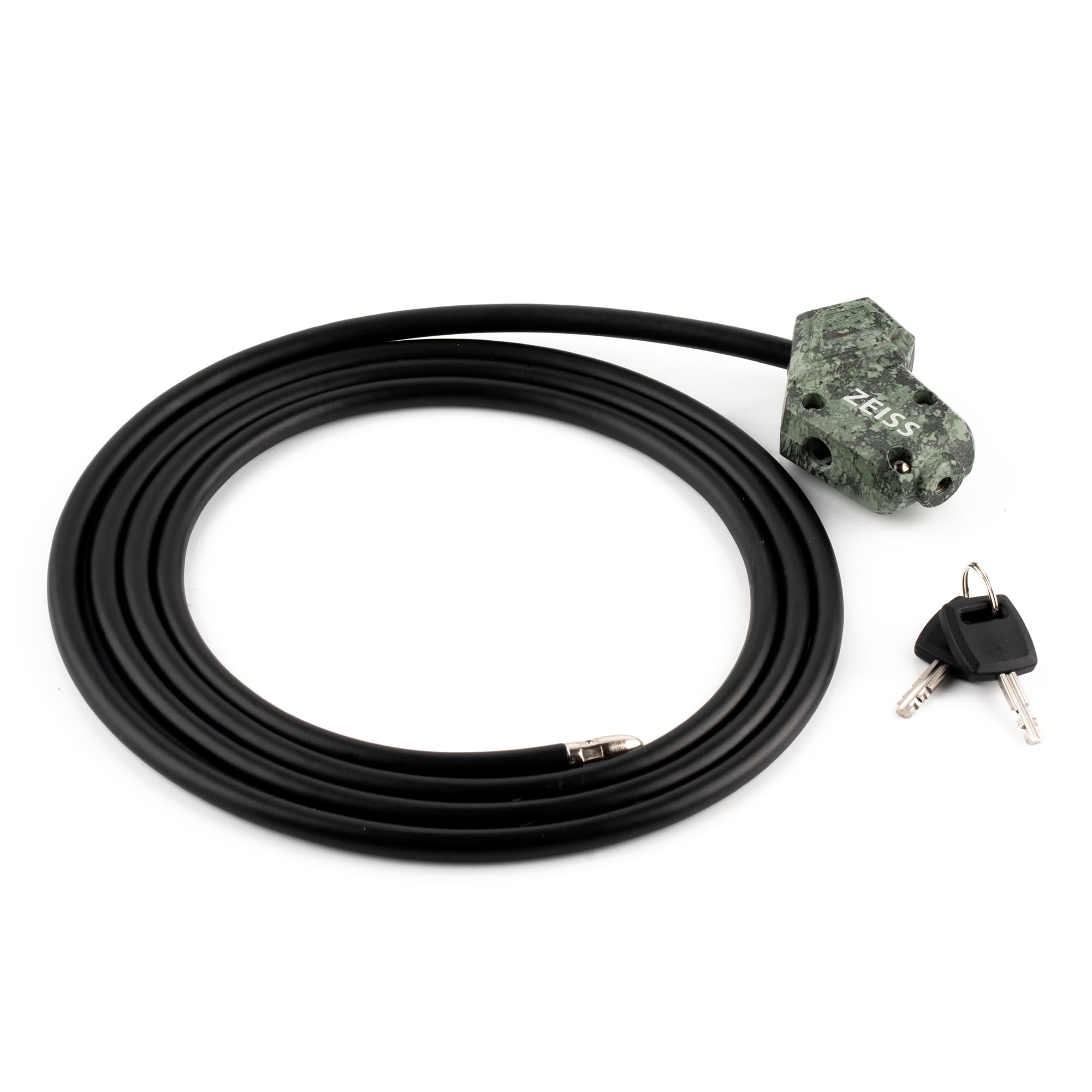 ZEISS Cable Lock With Key – Different Locking, Anti-Theft Protection For ZEISS Secacam Wildlife Camera, Steel Cable Weatherproof, Includes 2 Keys, Lockable & Robust (Keyed)