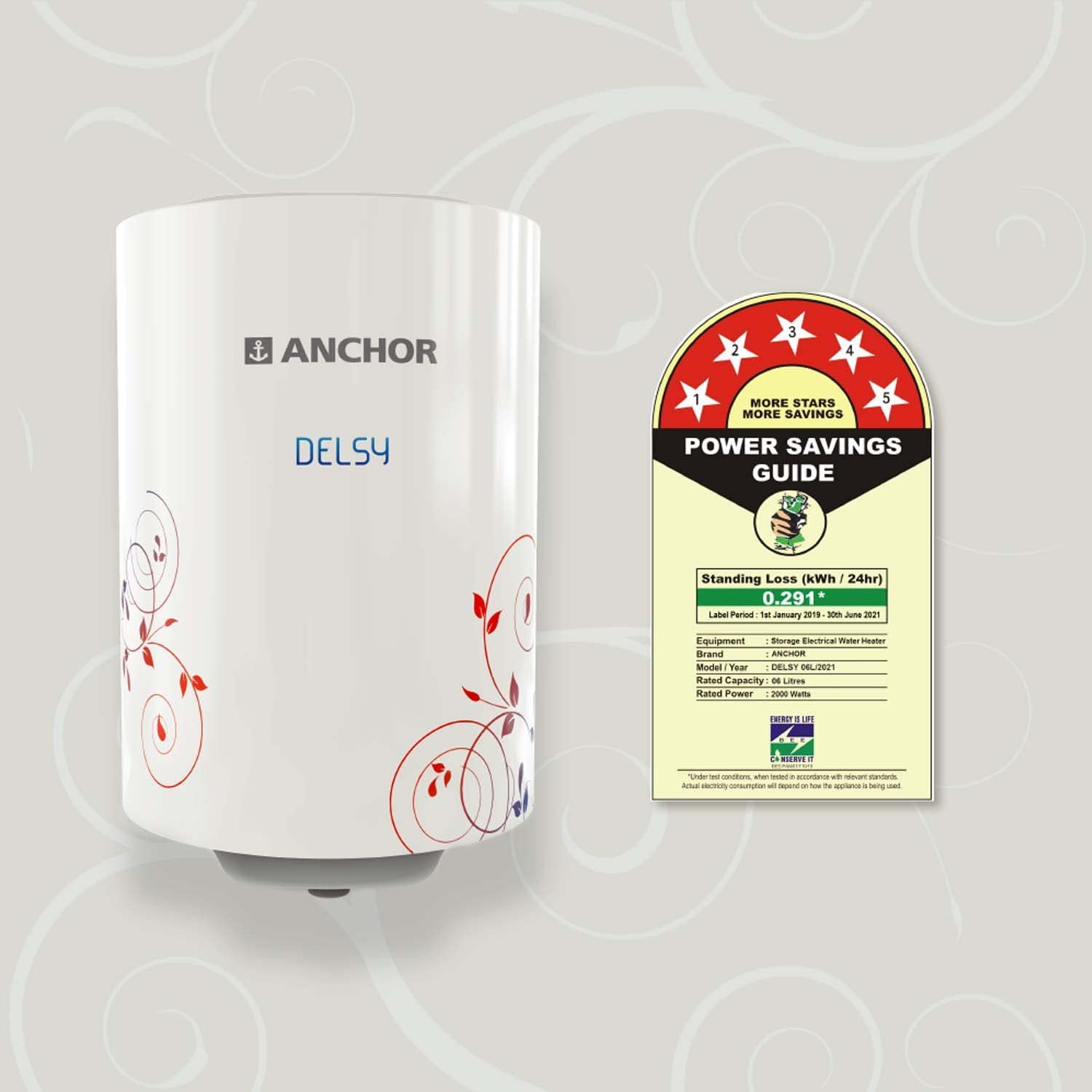 Buy Anchor by Panasonic Delsy 15L Geyser, Instant Water Heater (Geyser)  with Glassline Inner Tank, BEE 5 Star Rated Geyser with advance 4 level  safety (Free Installation) Online at Low Prices in