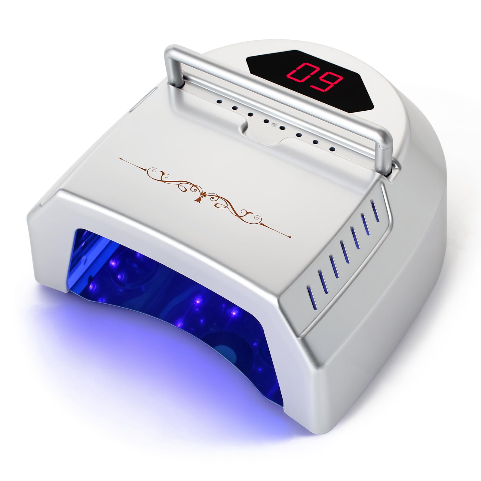 Amazon.com: liddy art 72W UV LED Nail Lamp with Fan, Rechargeable