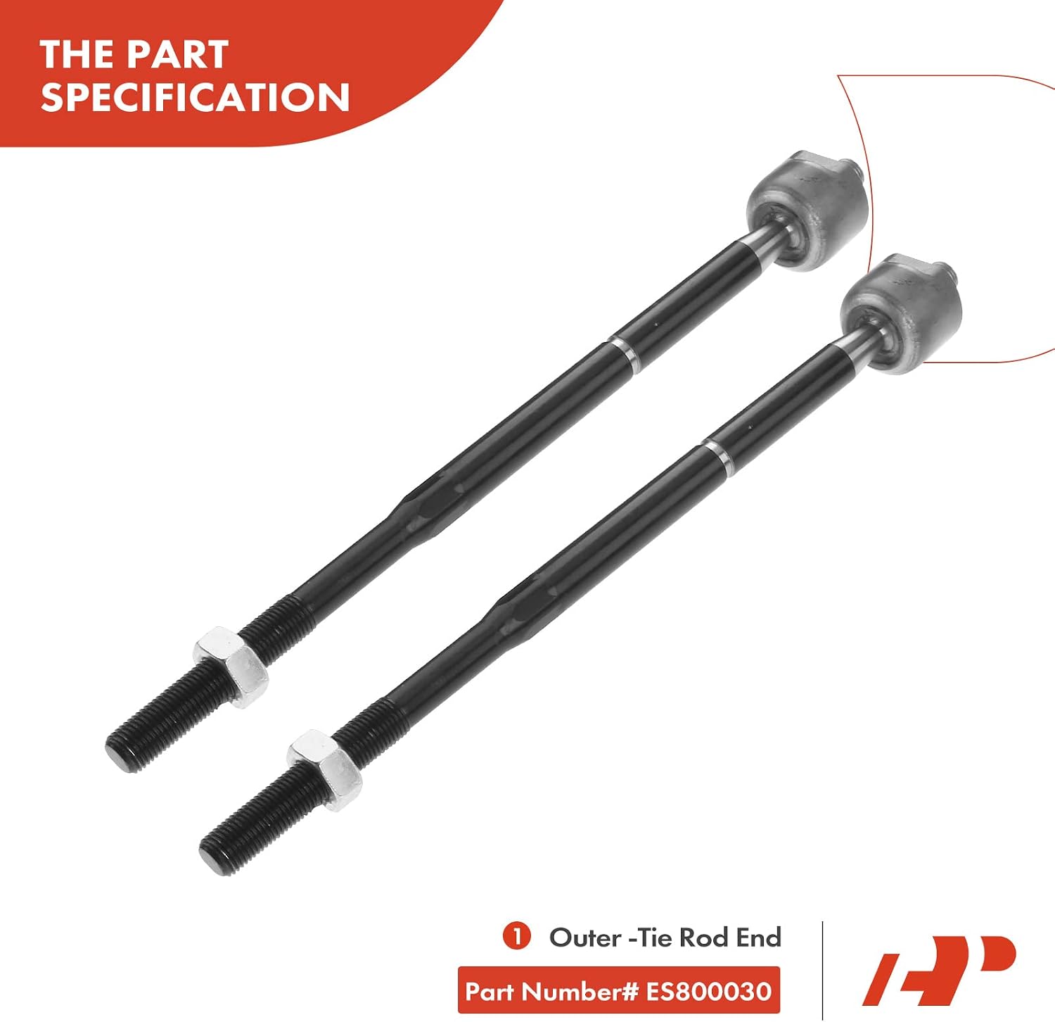 A-Premium Set of 6, Front Lower Ball Joint, Inner Outer Tie Rod End, Compatible with Chevrolet Equinox 2005-2007, Pontiac Torrent 2006-2007, V6 3.4L Only