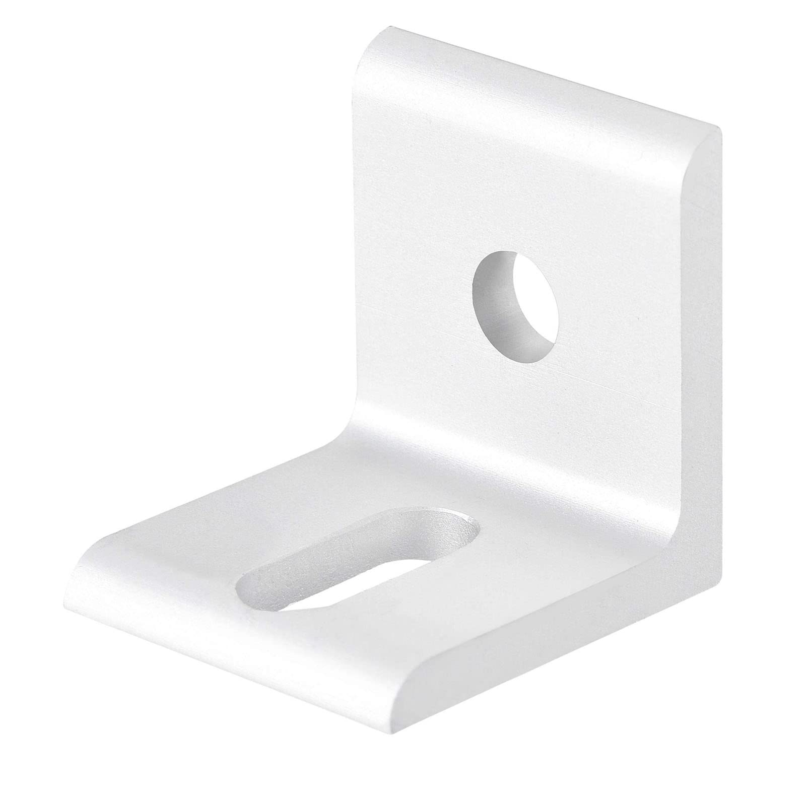 Ta-Vigor White 8Pcs Inside Corner Brace Angle Bracket 2 Holes Fastener L Shape 30Mmx30mmx27mm For 3030 Series Aluminum Extrusion Profile