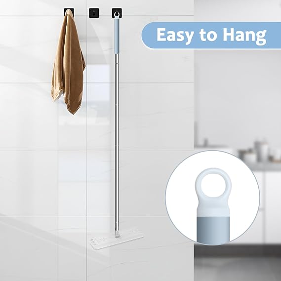 BOSHENG Mop Handle Extension Rods, for Extending Flat Mop, Mop Replacement Handle, Adjustable Steel Mop Handle Rods, 5 Pack